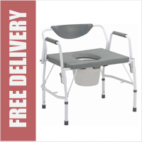Deluxe Bariatric Drop Arm Commode